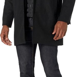 Men's  Wool Blend Top Coat (Regular and Big & Tall Sizes)