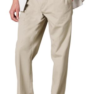 Men's Classic-Fit Wrinkle-Resistant Pleated Chino Pant (Available in Big & Tall)